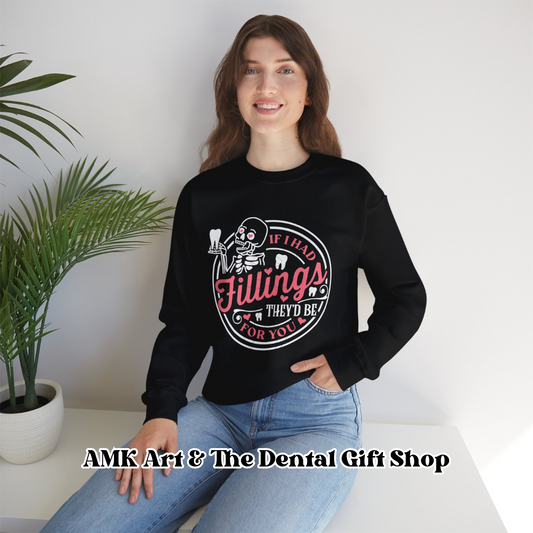 "Fillings" Valentine Sweatshirt by AMK Art