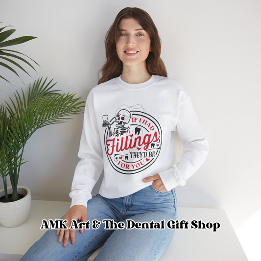 "Fillings" Valentine Sweatshirt by AMK Art